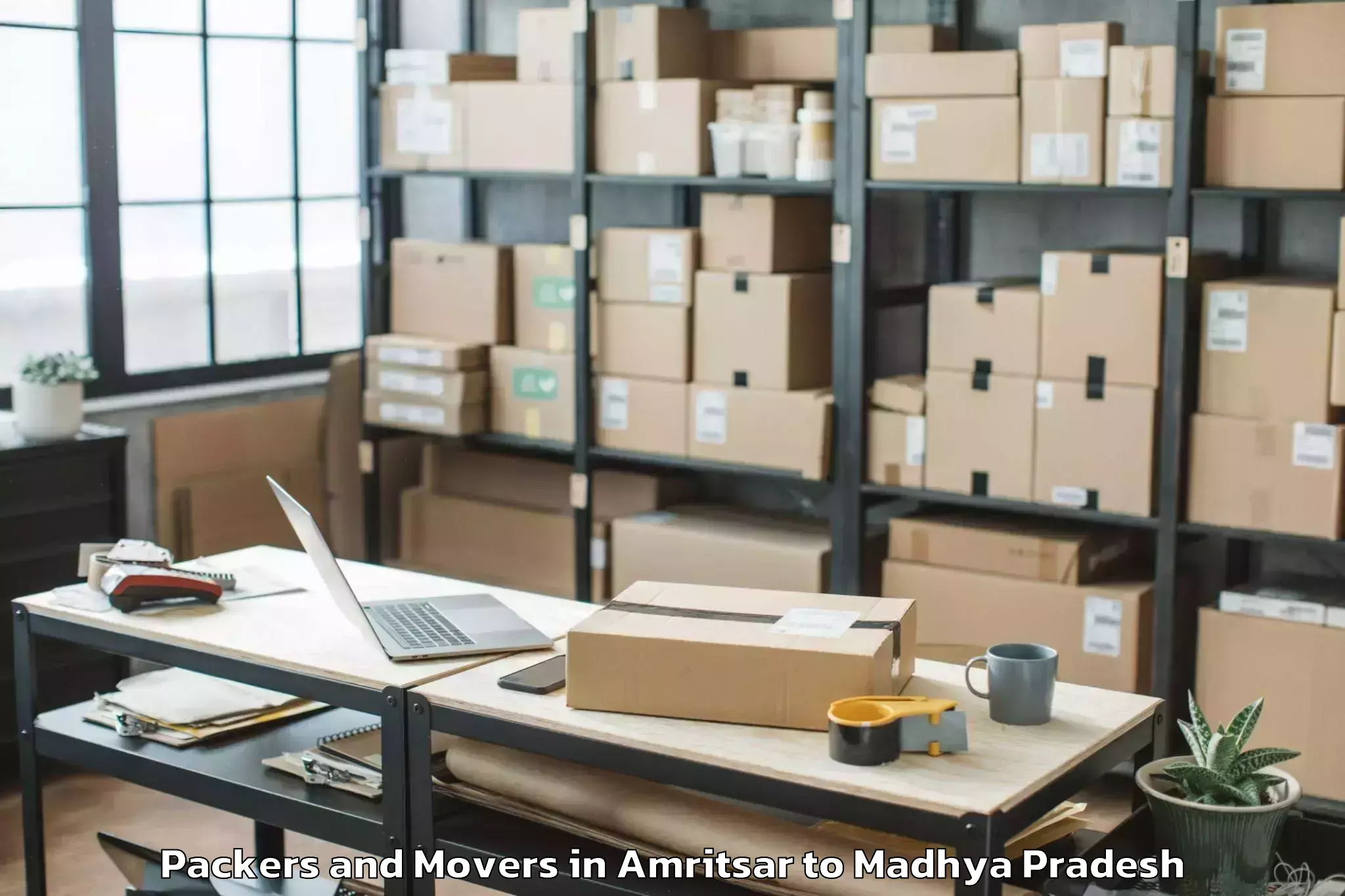 Amritsar to Mandsaur University Mandsaur Packers And Movers Booking